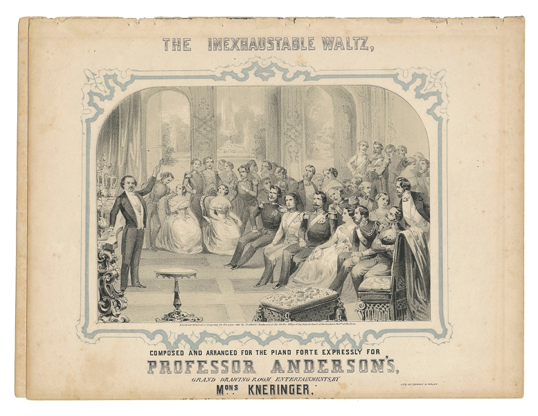  ANDERSON, John Henry (1814 – 74). The Inexhaustible Waltz. ...