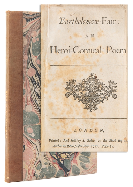  Bartholomew Fair: An Heroi-Comical Poem. London: Printed an...