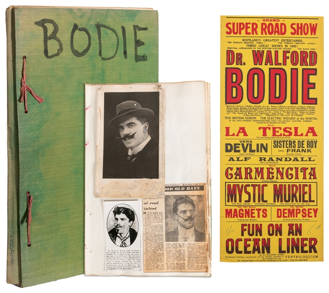  BODIE, Walford (1869 – 1939). Scrapbook of Dr. Bodie Epheme...