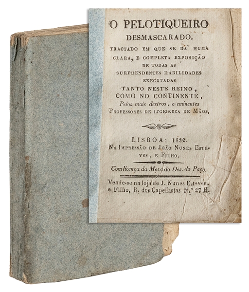  [DENTON, Thomas, Bookseller]. O Pelotiqueiro desmascarado :...