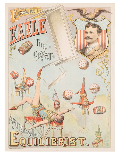  EARLE, Edward. Edward Earle The Great American Equilibrist....