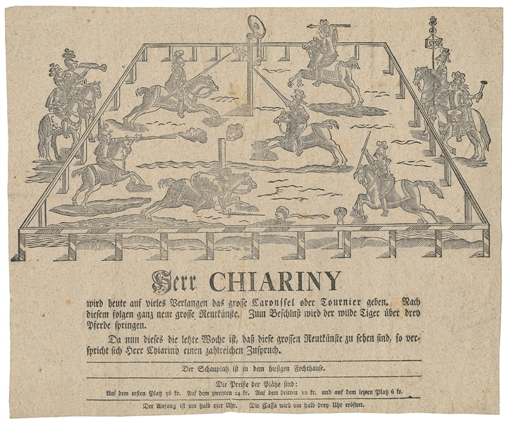  [CIRCUS—EQUESTRIANS] CHIARINY, Louis. Herr Chiariny. German...