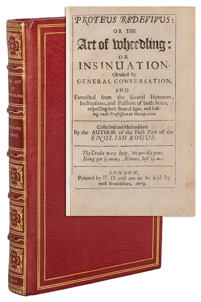  [HEAD, Richard (c. 1637 – 1686)]. Proteus Redevivus: or the...