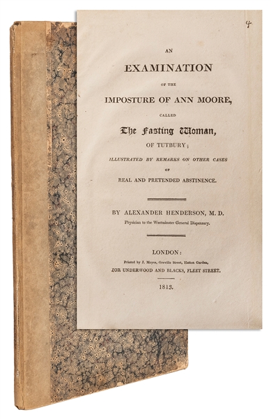  HENDERSON, M.D., Alexander (1780 – 1863). An Examination of...