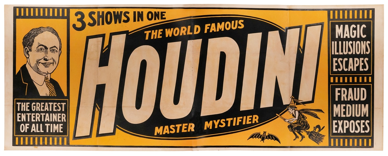  HOUDINI, Harry (Erik Weisz, 1874 – 1926). 3 Shows in One. T...