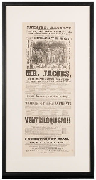  JACOBS, Joseph (1813 – 70). Mr. Jacobs, The Justly Celebrat...