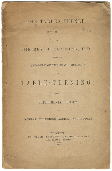  M.D. The Tables Turned, by M.D., on The Rev. J. Cumming, D....