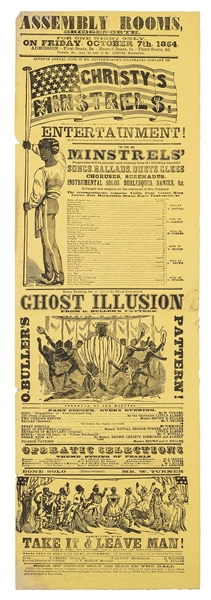  [MINSTREL SHOW] Christy’s Minstrel’s. Ghost Illusion. [Brit...