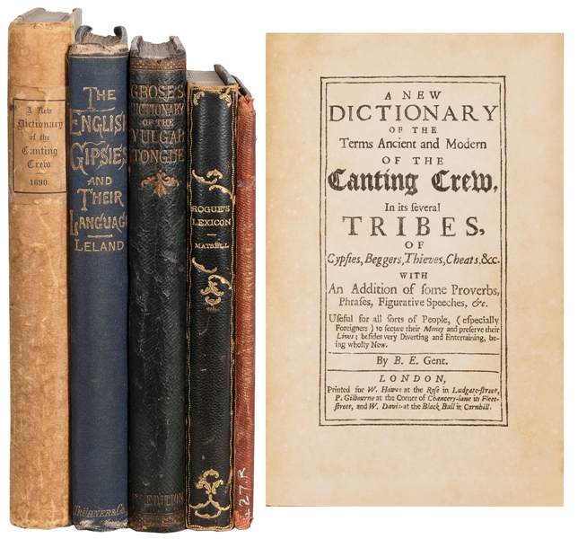  [SLANG]. Group of 5 dictionaries. Including: LELAND, Charle...