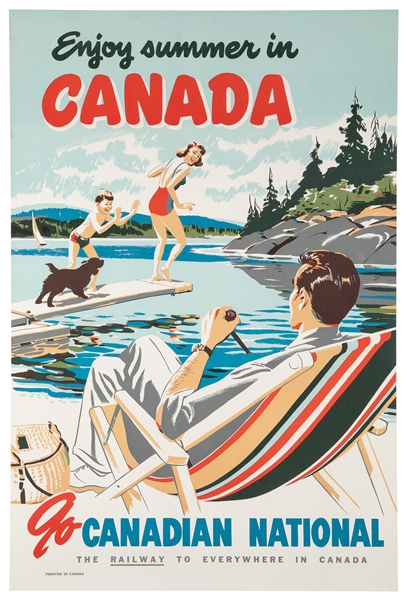  Enjoy Summer in Canada / Canadian National. Circa 1950s. Ra...