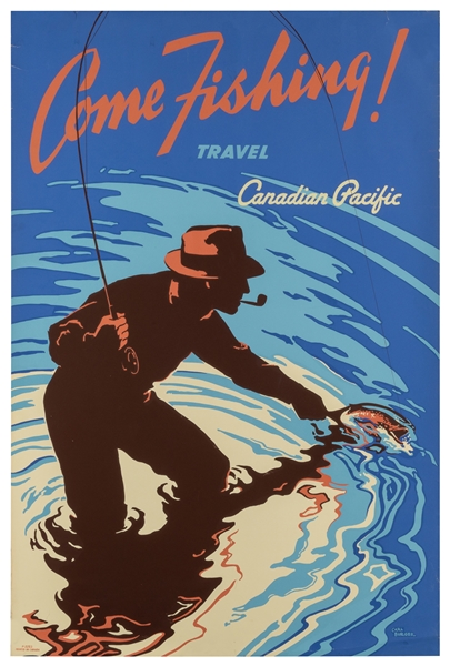  BURGER, Carl. Come Fishing! / Travel Canadian Pacific. Circ...