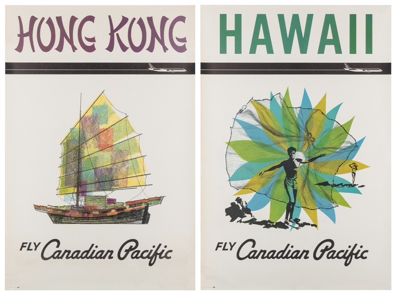  Canadian Pacific / Hawaii [and] Hong Kong. Circa 1960s. Two...