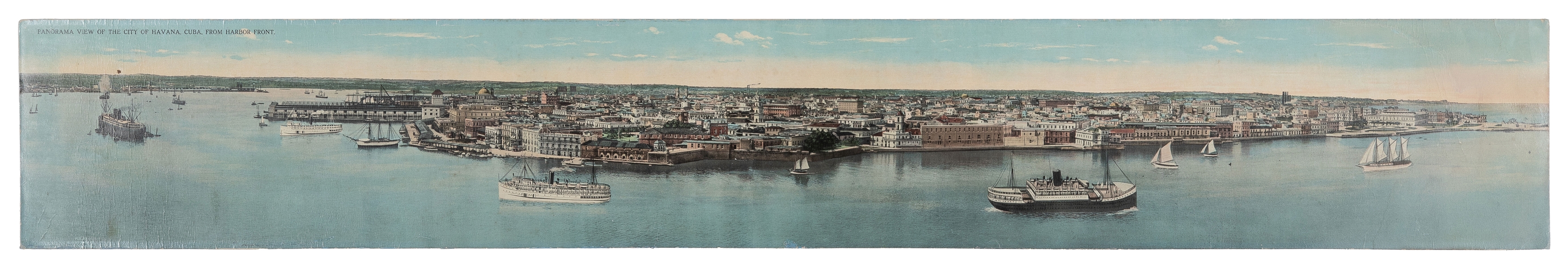  Panorama View of the City of Havana, Cuba From Harbor Front...