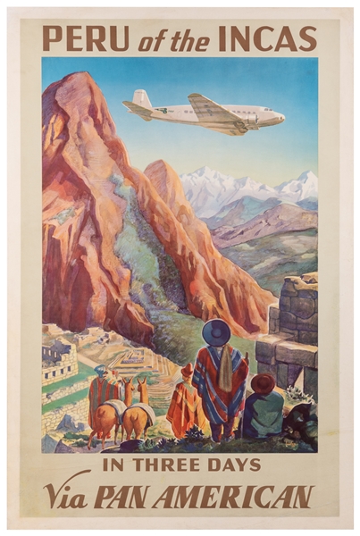 LAWLER, Paul George. Peru of the Incas / in Three Days via Pan American. 1938. 