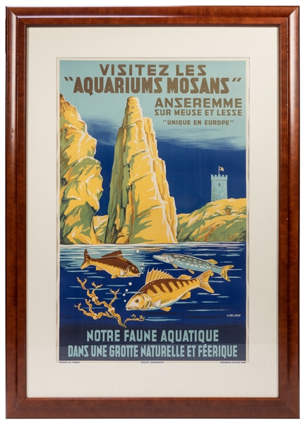  LOOF, Aurel De (1901-1982). Visitez Les “Aquariums Mosans.”...