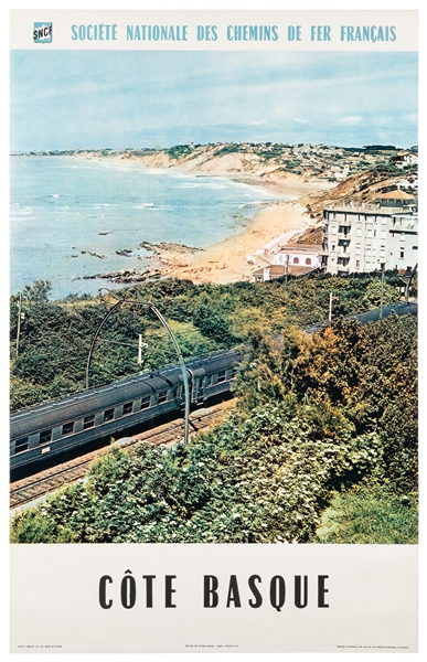  [FRENCH TRAVEL]. SNCF / French Railways. Three posters. Thr...