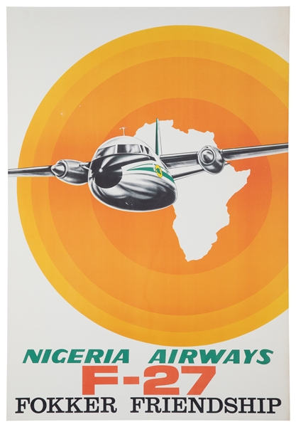  Nigeria Airways / F-27 Fokker Friendship. Circa 1960s. Post...