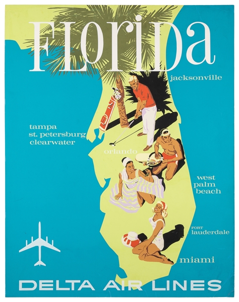  HARDY, John (1923-2004). Florida / Delta Air Lines. Circa 1...