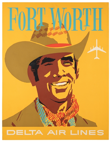  HARDY, John (1923-2004). Fort Worth / Delta Air Lines. Circ...