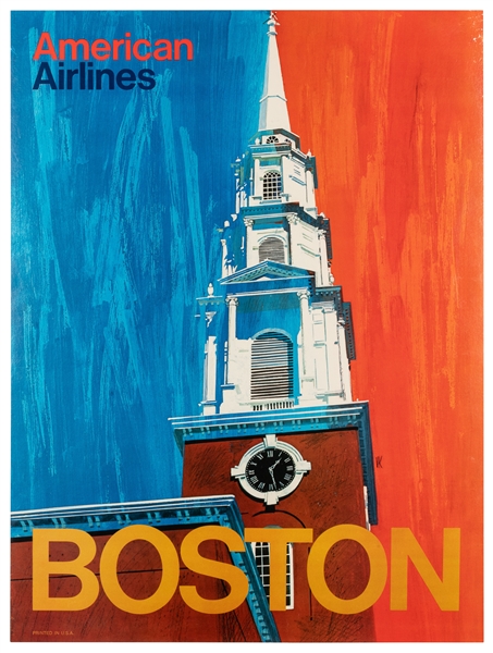  KAUFMAN, Van. American Airlines / Boston. Circa 1960s. A bo...