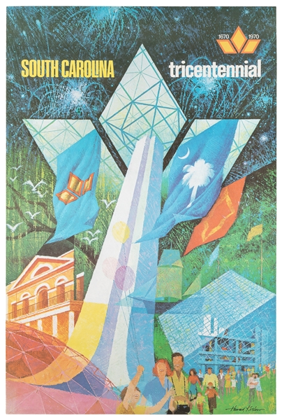  KOSLOW, Howard (1924-2016). South Carolina Tricentennial. 1...