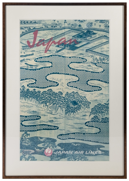  Japan / Japan Air Lines. Kyoto: [1970s]. Color poster for J...