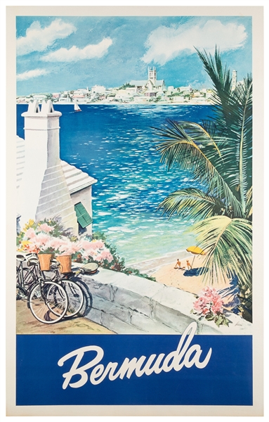  LEMEN, Frank (1902-1985). Bermuda. Circa 1950s. Tourism pos...