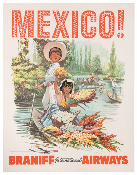  Mexico! / Braniff International Airways. Circa 1960s. A pai...