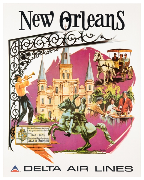  SWENEY, Fred (1912-1996). New Orleans / Delta Air Lines. 19...