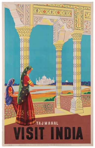  Visit India / Taj Mahal. Madras & Bangalore: Associated Pri...