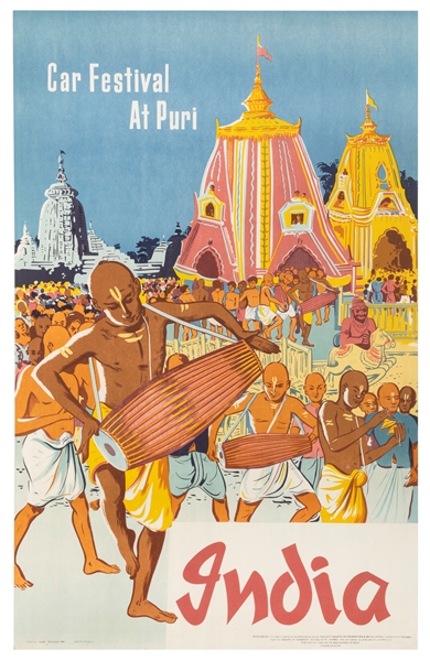  India / Car Festival at Puri. 1957. Department of Tourism, ...