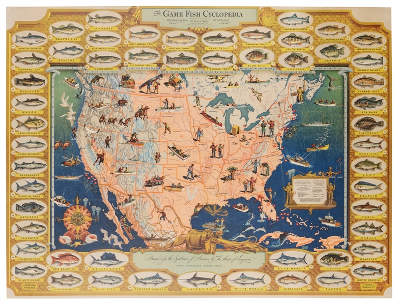  BEMIS, Waldo (1891-1951). The Game Fish Cyclopedia. New Yor...