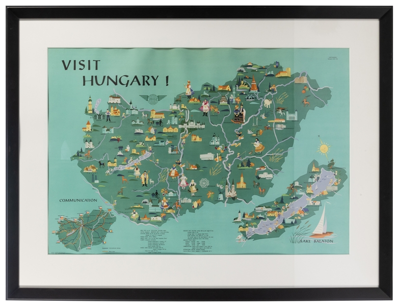  Visit Hungary! 1965. Budapest: Department de IBUSZ, 1965. P...