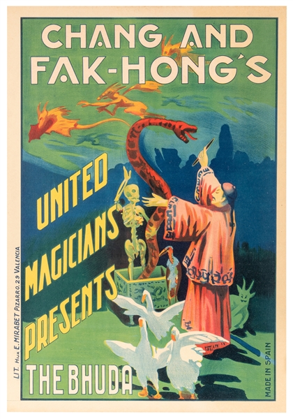  Chang and Fak Hong. Group of six magic posters. Valencia: ...