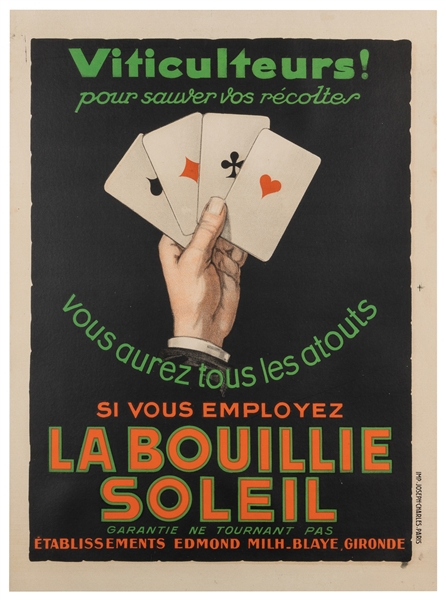  La Bouillie Soliel. Paris: Joseph-Charles, ca. 1920. Color ...