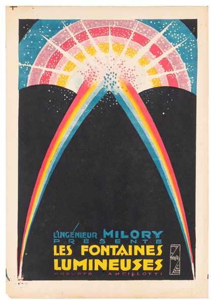  Pair of fireworks and water show posters. Includes: Busch /...