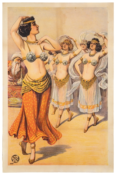  Adolph Friedlander Belly Dancers stock poster. Hamburg: Ado...