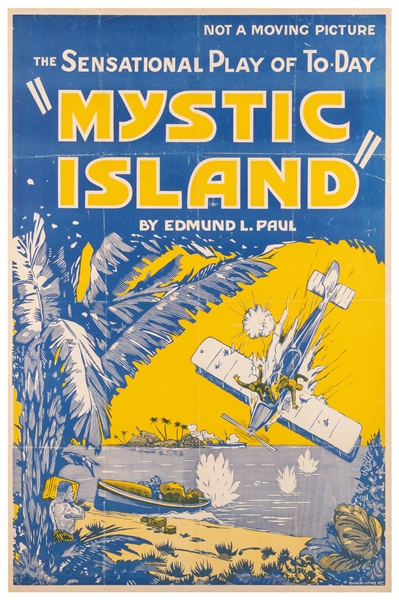  Mystic Island. Kansas City: Quigley Litho, 1930s. Striking ...