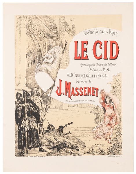  CLAIRIN, Georges (1843-1919). Le Cid / Theatre National de ...