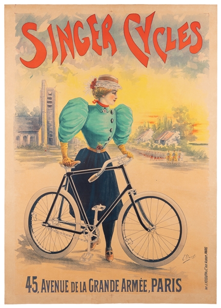  CLOUET, Emile. Singer Cycles. Paris: Imp. J. Kossuth & Co. ...