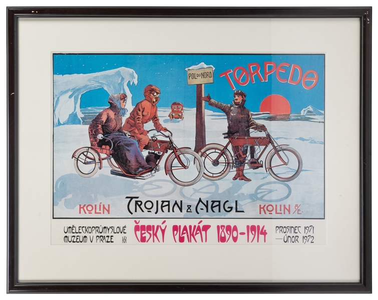  Torpedo Motorcycles / Trojan & Nagl. Poster for a 1971-72 r...