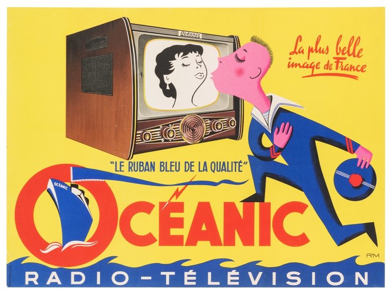  Oceanic Radio-Television. Paris: Bedos & Cie., ca. 1960s. C...