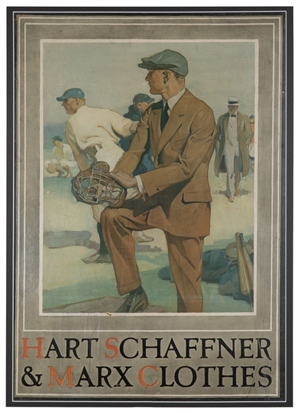  Hart Schaffner & Marx Clothes. 1924. Color lithograph poste...