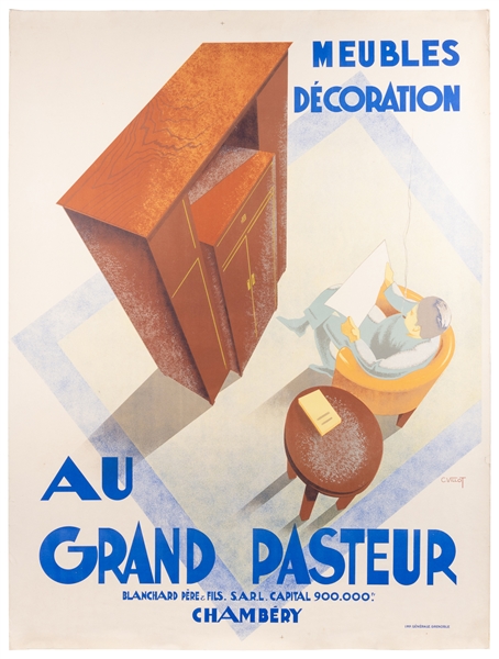  VILLOT, Charles. Meubles Décoration / Au Grand Pasteur. Gre...