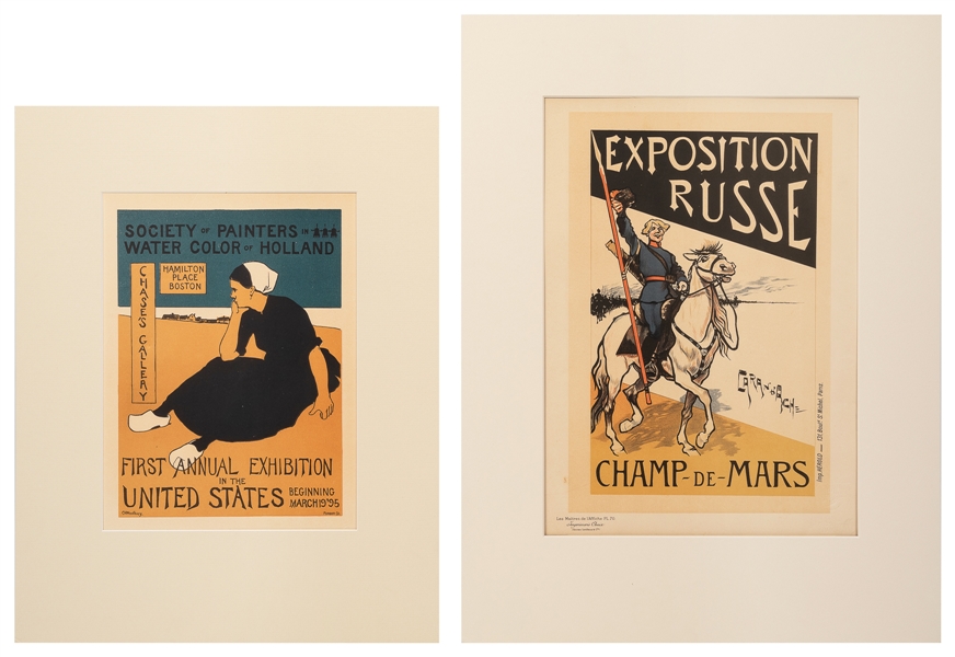  MAITRES DE L’AFFICHE. Pair of lithographs. Including: WOODB...