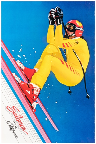  Salomon. Group of 18 Ski Posters. U.S.A/France/Canada, ca. ...