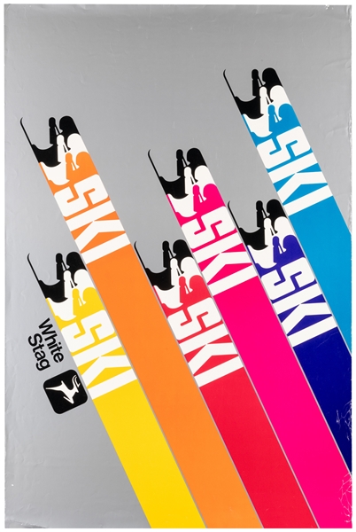  White Stag. Ten Ski Posters. USA: 1970-80s. Ten color poste...