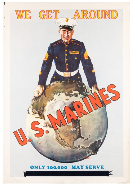  JONES, Sgt. (U.S.M.C). We Get Around / U.S. Marines. 1940s....