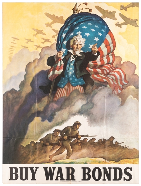  WYETH, N. C. (1882-1945). Buy War Bonds. 1942. U.S. Governm...