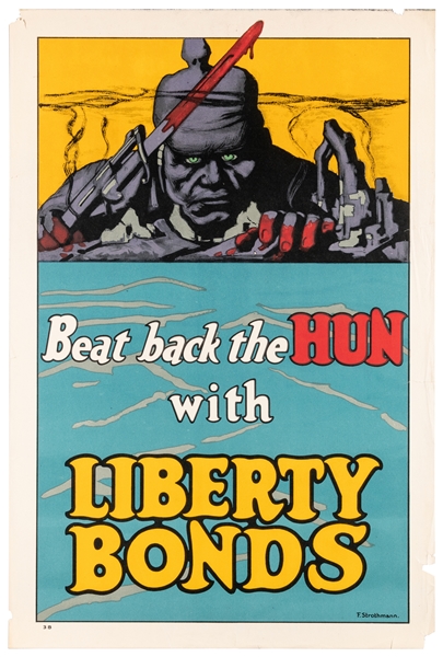  [WORLD WAR I]. Group of 7 propaganda posters. Group of Libe...